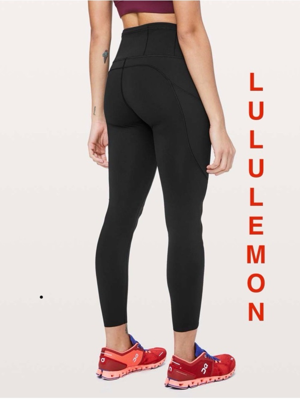 Lululemon | Fast & Free 7/8 Tight II *Non-Reflective Nulux 25" -Black -Women’s 6
